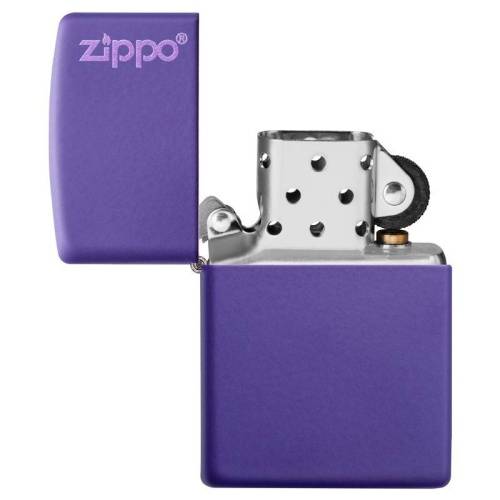 138 ZIPPO ЗажигалкаLogo Classic с покрытием Purple Matte фото 5