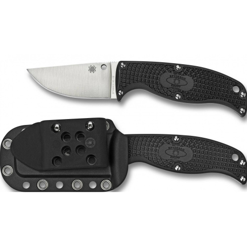 236 Spyderco Нож с фиксированным клинком Enuff Leaf-shapedFB31PBK фото 5