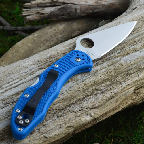 Складной нож Spyderco Delica 4 Flat Ground - 11FPBL фото 18 Складной нож Spyderco Delica 4 Flat Ground - 11FPBL фото 18