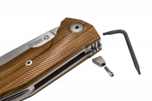 Складной нож Lion Steel KUR BST Santos Wood фото 11