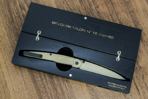 365 Extrema Ratio Складной ножBF3 Dark Talon Gold Limited фото 6